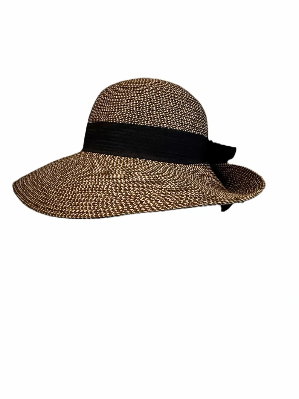 Magid Packable Paper Straw Hat - woven Natural and Black with UFP 50+